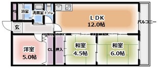 ヴェルドミール堀溝の物件間取画像